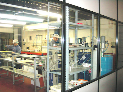 Imagen de la instalación de la sala de resinado