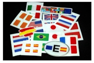 Pegatinas de banderas de paises o comunidades