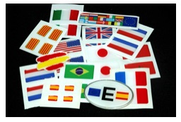 Country or community flag stickers